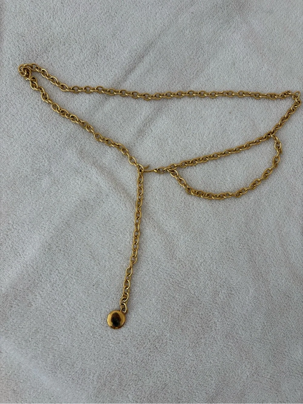Vintage gold chain belt